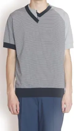 kolor左右不対称カットソー ボーダー Tシャツ kolor BEACONのサムネイル