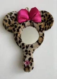 ミニー　レオパード　ヒョウ柄　手鏡