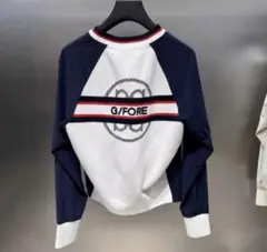 ジーフォア ゴルフウェアレディース トップスVネック長袖シャツ防風