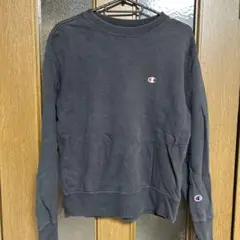Champion ブラック スウェットシャツ S