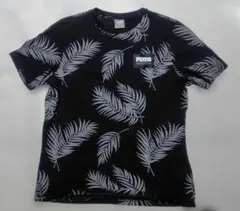 PUMA プーマ Tシャツ ボタニカル柄 ブラック Lのサムネイル