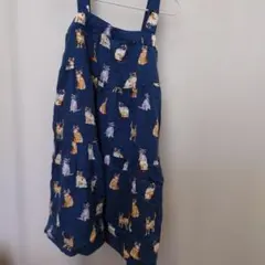 PAUL & JOE 猫柄ノースリーブワンピース 110