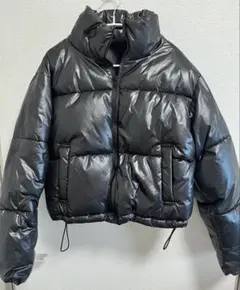 黒 スタンドカラー ダウン