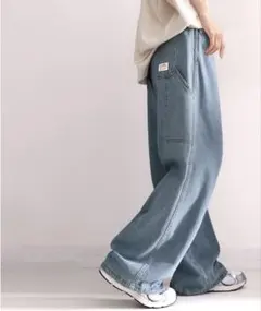 Java メンズライク ペインター ツイル ＆ ワイド デニム パンツ