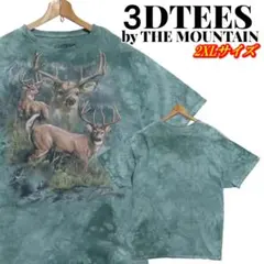 THE MOUNTAIN アニマル柄 シカ 雄鹿 タイダイ Tシャツ 2XLのサムネイル