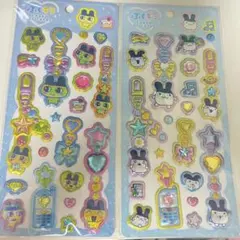 【正規品】たまごっち　ぷくキラチャームステッカー　ボンボンドロップシールまめっち
