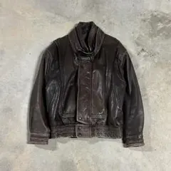 90s archive レザージャケット 本革 牛革 グランジ y2k アメカジ