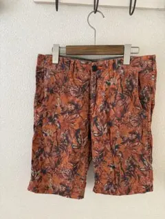 SHIPS 花柄ショートパンツ オレンジ系