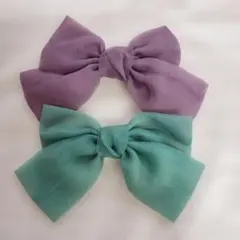 シフォンリボンヘアピン（バラ売り可）
