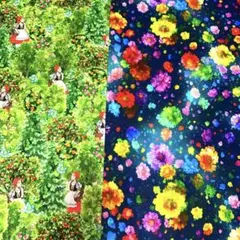 1セットのみ　2枚セット　コットン生地 綿100% シーチング生地