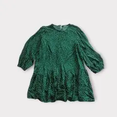 エイチアンドエム 長袖チュニック M ボタニカル柄 花柄 ストレッチのサムネイル