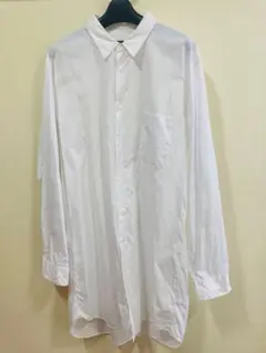 コムデギャルソンオムプリュス　ロングシャツ白 L