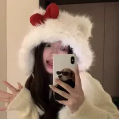 キティ　ファンキャップ　被り物　ハット　帽子