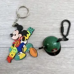ディズニーランド 레트로 昭和 ミッキー イヤーハット型キーホルダー