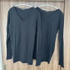 【pas de calais】長袖カットソー✴︎黒✴︎2枚セットのサムネイル