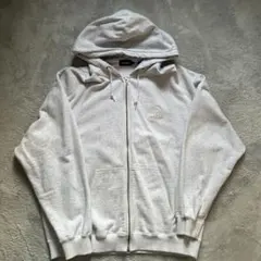 XLARGE グレー ジップアップパーカー