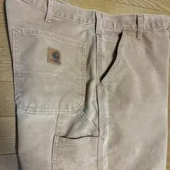 カーハート USA製 ブラウンダックペインターパンツ W36 古着汚れ有雰囲気◎