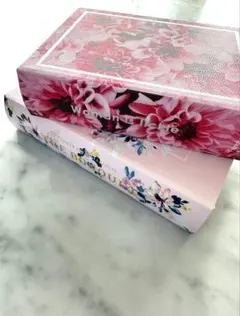 Francfranc book型 小物入れ ピンク 2個セット
