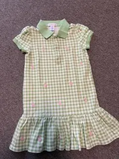 ラルフローレン　ギンガムチェックワンピース【24M/90】