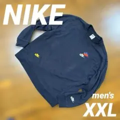 NIKE ナイキ　刺繍ロゴ　トレーナー　スウェット　長袖　メンズ　XXLサイズ