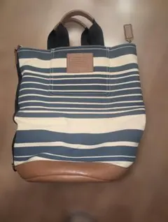 COACH ボーダー柄 キャンバス バッグのサムネイル
