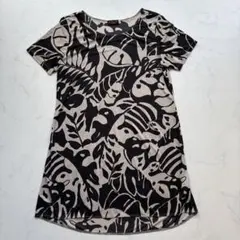 美品✨EVEX by KRIZIA リーフ柄プリントチュニック 42（H568）のサムネイル