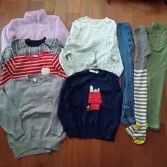 キッズ服セット（ジャケット・セーター・パンツ）　秋　冬　長袖
