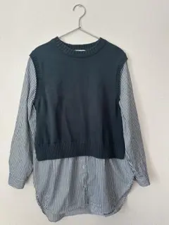 AMERICAN HOLIC M レイヤードシャツ ダークグリーン