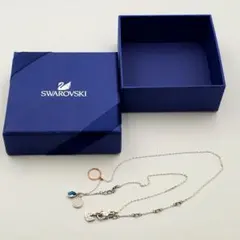 SWAROVSKI スワロフスキー ネックレス ブルー クリスタル