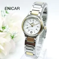 稼働 ENICAR エニカ クォーツ レディース腕時計 スイス製 コンビ デイトのサムネイル