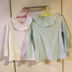 UNIQLO フリル付き長袖Tシャツ　2枚セット