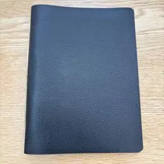 PLOTTER A5サイズ レザー手帳カバー ブラック