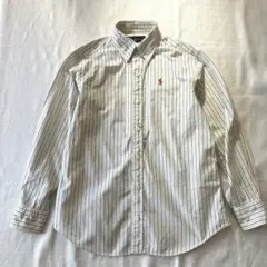ポロラルフローレン ボタンダウンシャツ ストライプ 140cm