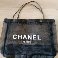 シャネル　ノベルティ　チェーントートメッシュバッグ