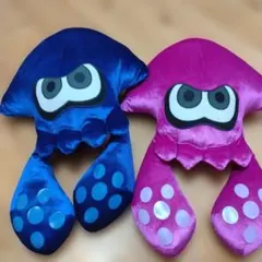 スプラトゥーンぬいぐるみ（青・ピンク）