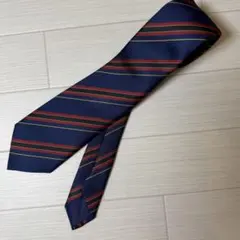 ネクタイ レジメンタル ストライプ ビジネス ネイビー レッド シンプル 定番