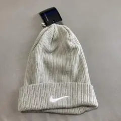 【新品未使用】ナイキゴルフ ニット帽 グレー ロゴ刺しゅう ゴルフウェア