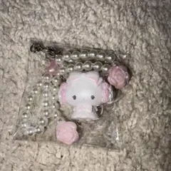 サンリオ　ホワイトフリル　ストラップ　コギミュン