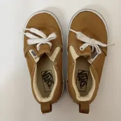 17cm VANS スニーカー スリッポン　ベージュ
