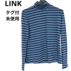 【タグ付未使用】LINK長袖ハイネックＴシャツストレッチ日本製11サイズ (M)