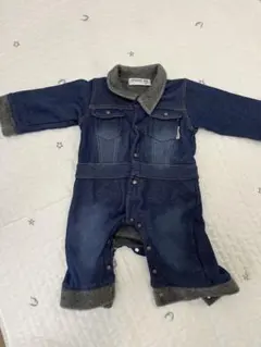 デニム　ロンパース　70