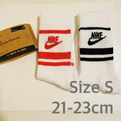 ＊新品2足＊NIKE 21-23 ナイキ 靴下 エッセンシャル　クルーソックス