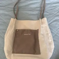 sonorité キャンバス トートバッグ ベージュのサムネイル