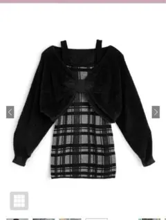 GRL an1705 ワンピースセットアップ　ブラック