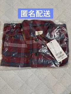 【新品未使用】F.O.KIDS チェックシャツ 100 赤 紺
