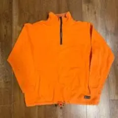 00s Champion c-boyオレンジハーフジップ トレーナーM a39