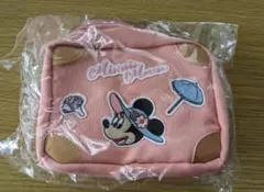 ミニーマウス刺繍ポーチ
