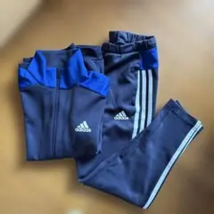 adidas ネイビージャージ上下セット