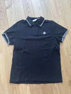 MONCLER ポロシャツ ブラック　 Mサイズ