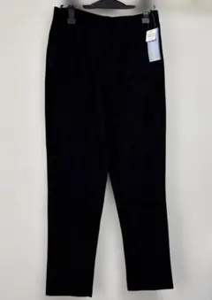 no.1803新品パンツ 黒 ストレートフィット ストレッチパンツ